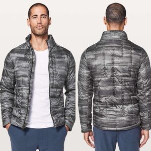 Lululemon Men’s Pack It Down Quilted Puffer Jacket Sz M Heather Grey LM4785s GUC